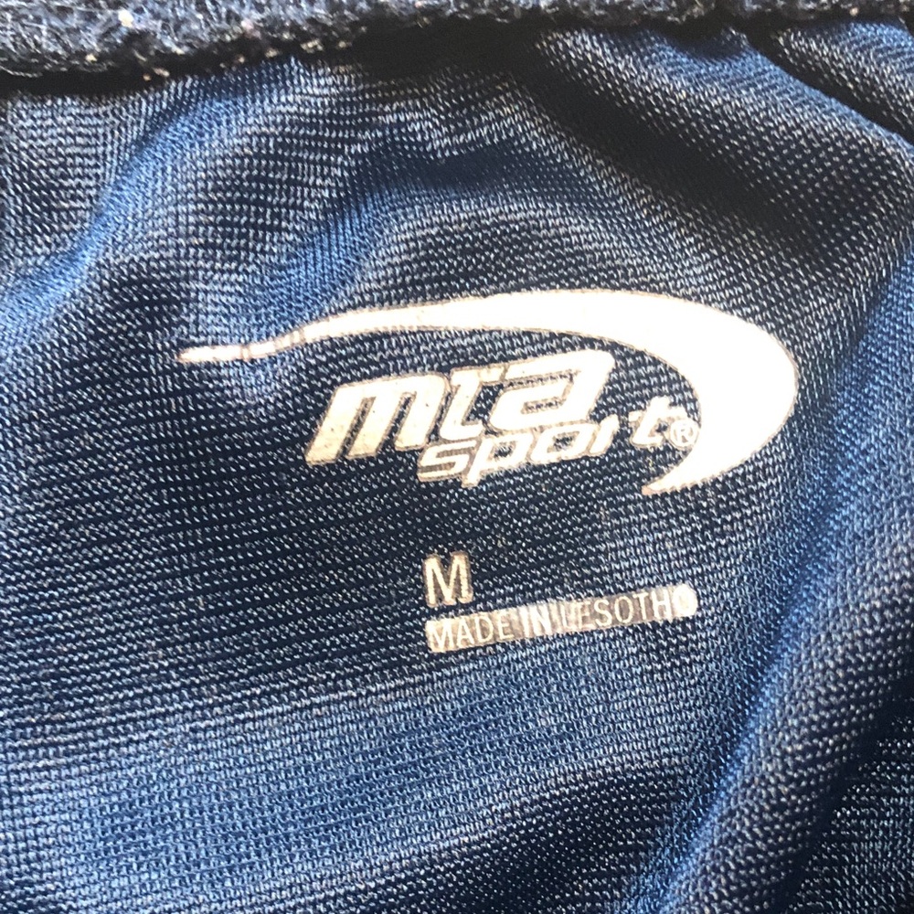 MTA Sport Dark Blue Athletic Shorts - Picture 2 of 8